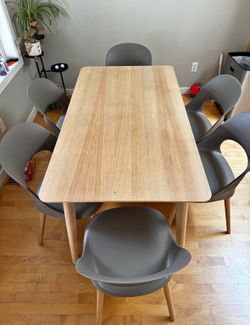 IKEA LISABO Table and 6 Chairs