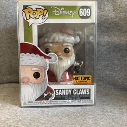 609 Sandy Claws Hottopic Exclusive Funko Pop The Nightmare Before Christmas 