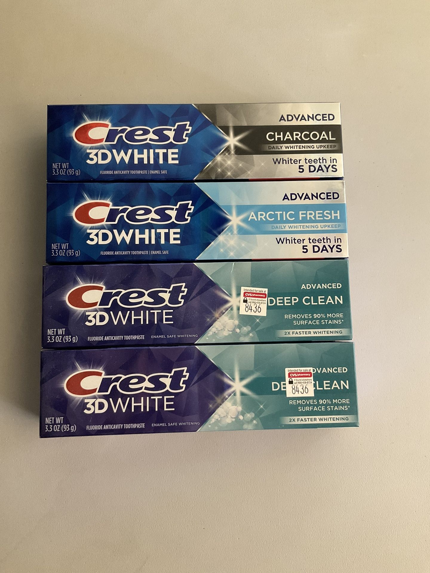 Crest 3D White Toothpaste $3.50