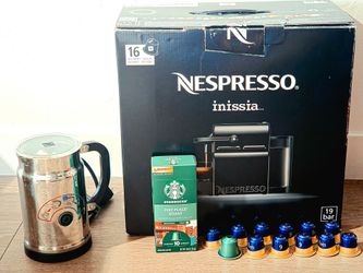 Nespresso+ milk frother+22 capsules