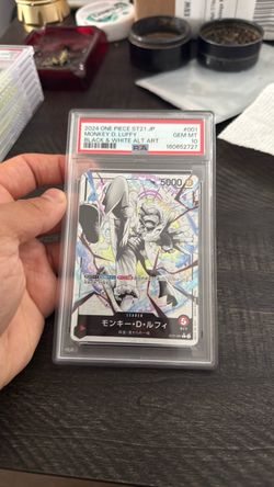PSA 10 Monkey D. Luffy Black & White Alt Art ST21