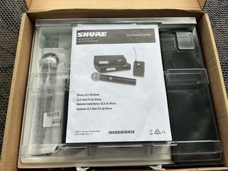 Shure ULXS4/SM58 Handheld Wireless System Brand New Open Box take picture Only)