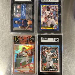 Random Sports Card/Memorabilia/Pokémon Card lot Everything Is Sleeved/Top Loaded!!!!