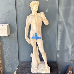 Michelangelo David 48” Plaster Statue Sculpture Cracked As Is LOCAL PICKUP