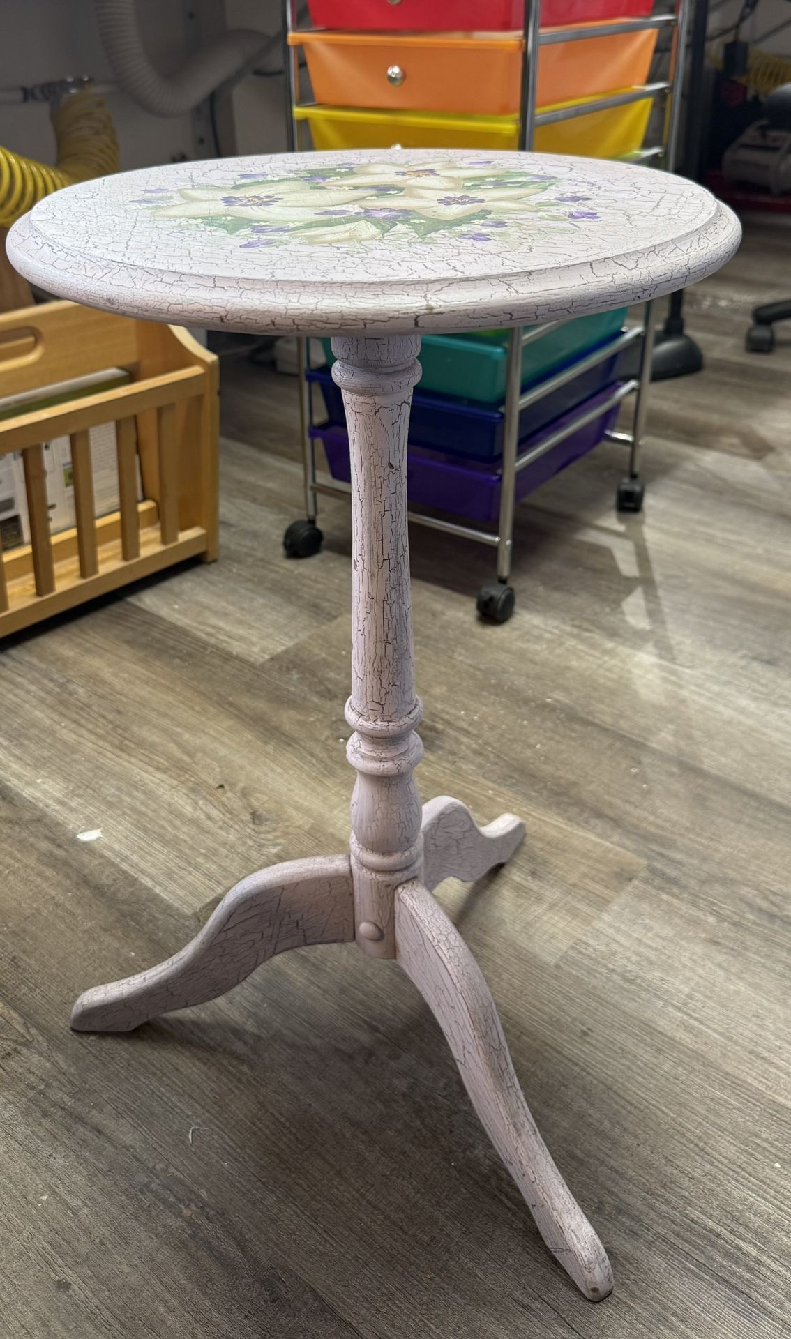 Vintage Wooden Plant Table