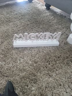 Mickey And Minnie Light Up Signs