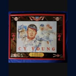 Baseball Legend Cy Young Bar Mirror 