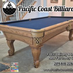 AMF Playmaster Pool Table (FREE Install + New Felt Any Color)