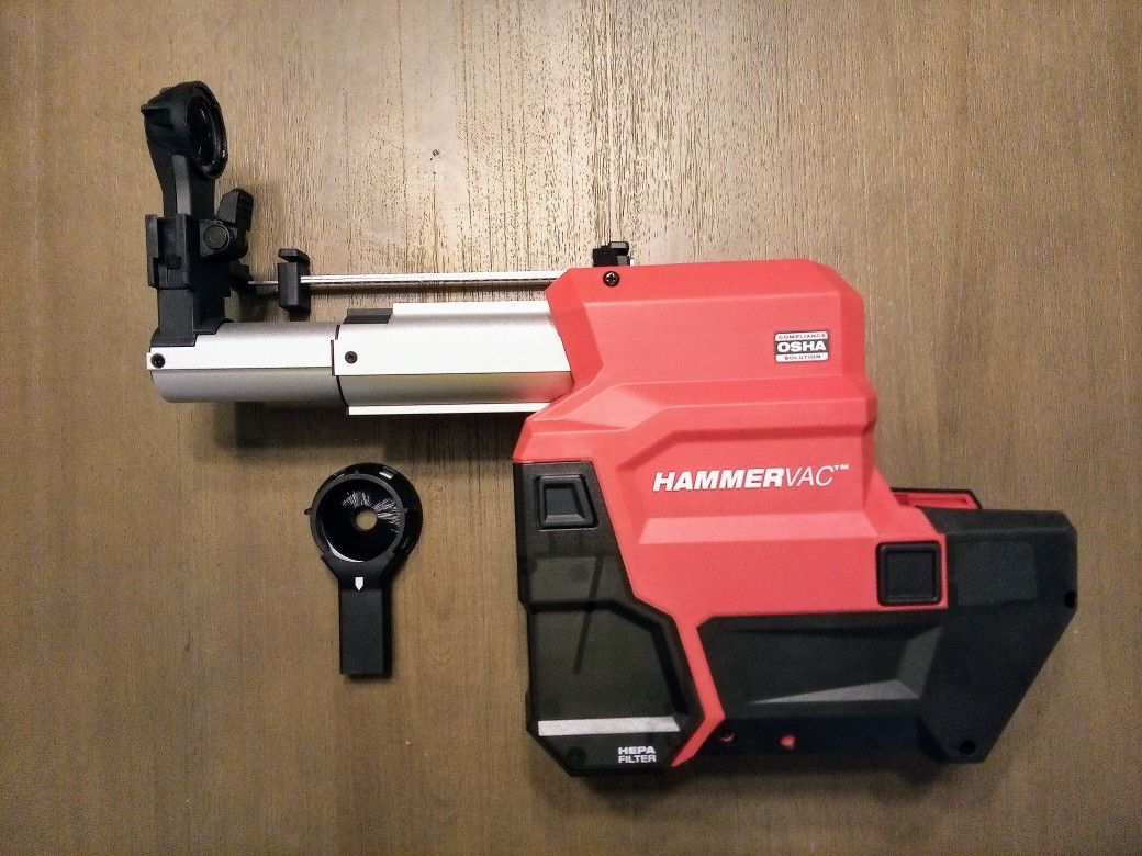 Milwaukee M18 HammerVac Dust Extractor For 1 Inch SDS Plus Rotary Hammer
