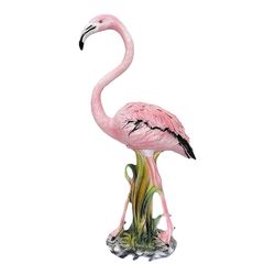 33" Large Pink Flamingo Ceramiche Boxer Italian Statue Sculpture