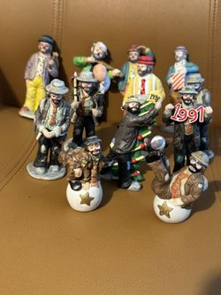 Emmet Kelly Jr Flambro Clowns Figurines