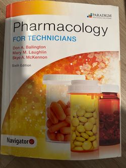 Pharmacology for technicians