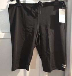 Men's solid jammer black speedos, Size 38