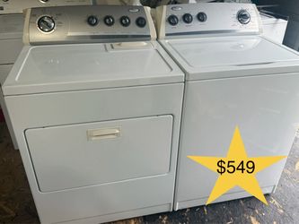 Whirlpool heavy duty washer and drer