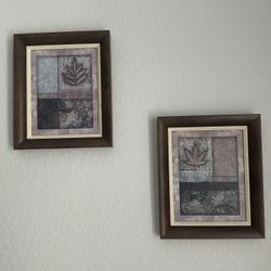 Nature Leaf & Tree Wall Art – Set of 2 – $10