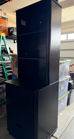Black bookcase