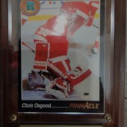 Pinnacle Chris Osgood Detroit Red Wings Mounted Plaque