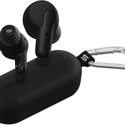 $100+tax on Amazon, New Soul SYNC ANC - Wireless Earbuds - in Ear Headphones, Active Noise Cancelling, True Wireless, Bluetooth, Water-Resistant (Blac