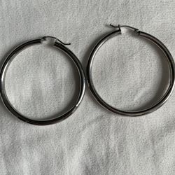 14k White Gold Earrings 