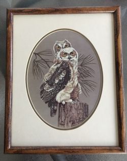 Rod Arbogast Signed Owl Print