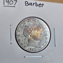 1907 Barber Quarter 