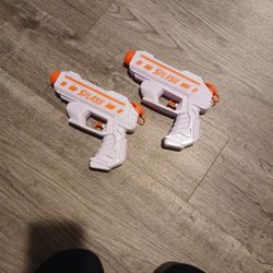 2 Orange Water Guns 