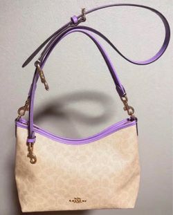 Coach Signature Crossbody Bag Lavender Trim
