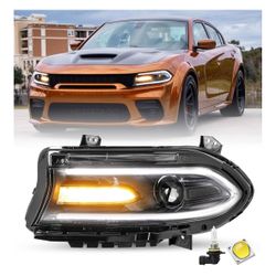 Driver’s Side Headlight Assembly For 2015-2021 Dodge Charger