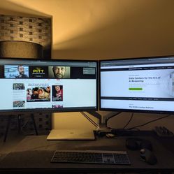 Dual 34" Ultrawide Monitor Setup (LG & Samsung)