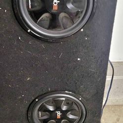 2 12” Powberbass Subs In Box 
