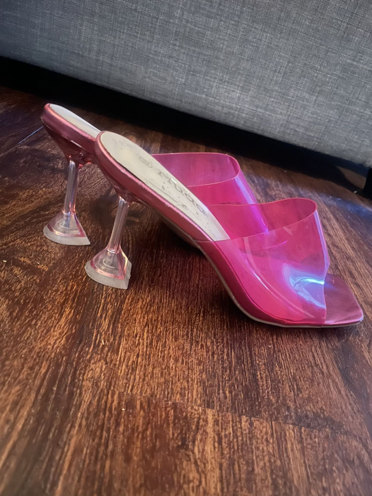 Hot Pink Clear Mudd High Heels