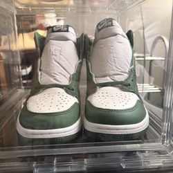 Air Jordan 1 Mid SE(grey/pine green) SIZE 10 in MEN