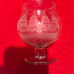 Set Of 6 Small Toscany Brandy Sniffers (Engraved)