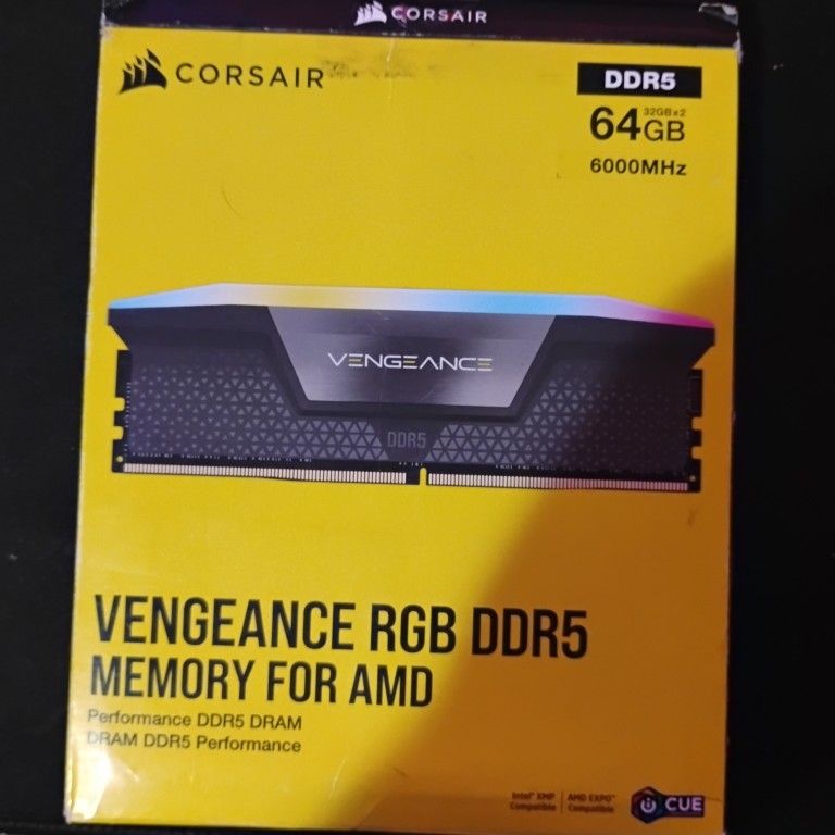 Corsair Vengeance RGB Ddr5 Memory For Amd