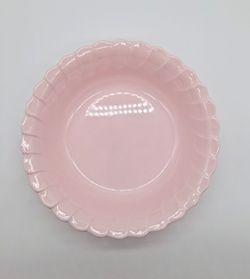 Pink Melamine Scalloped Edge Bowl 9 in.