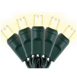 Warm White LED Christmas Lights – 25ft