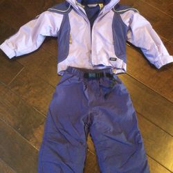 Girls REI Ski Jacket & Pants Set Sz 4/5 & 3T