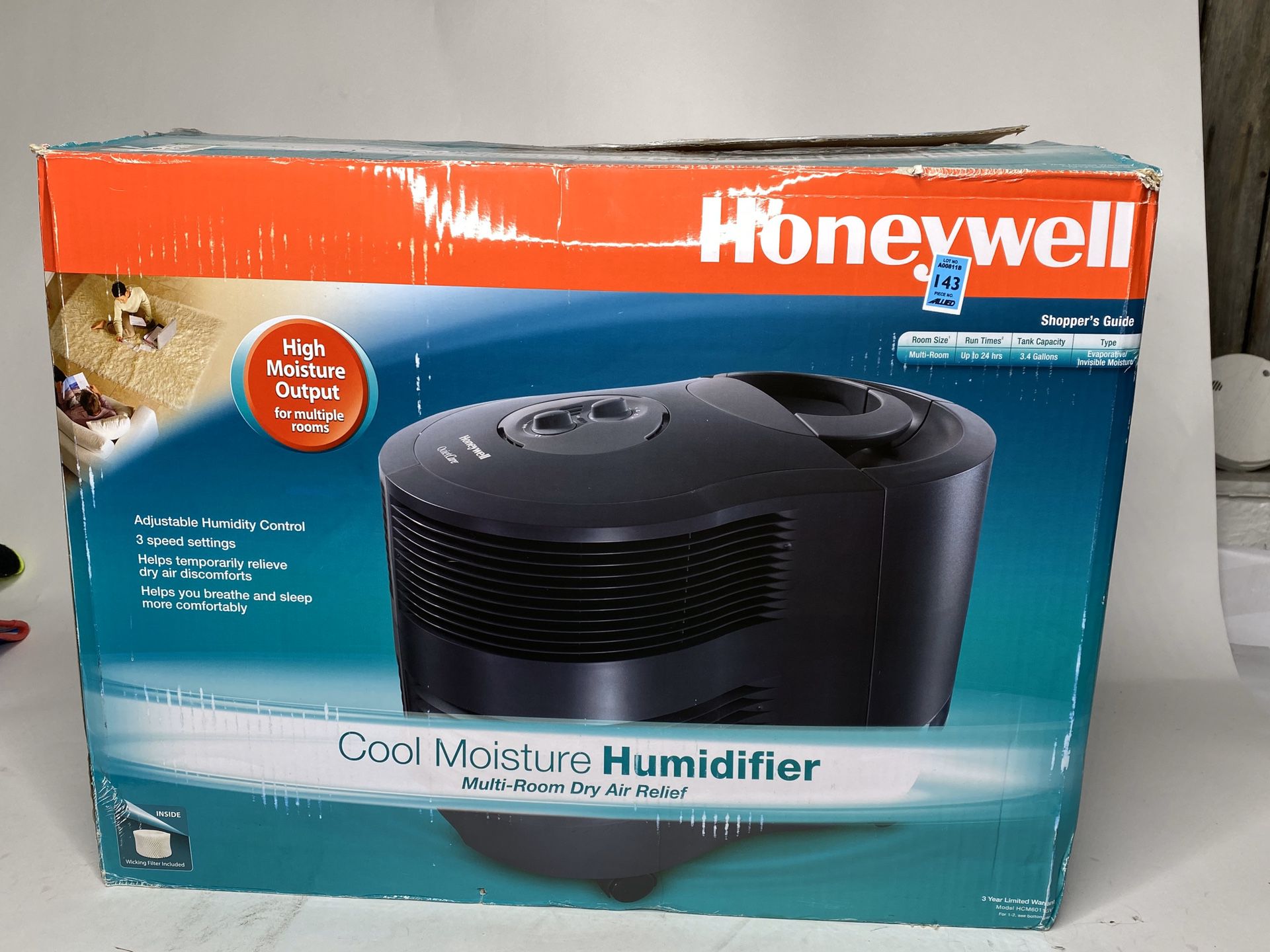 Cool Moisture Humidifier Multi Room Dry Air Relief by Honeywell