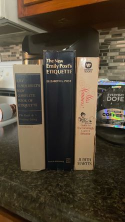 Vintage Lot of 3 Etiquette Books