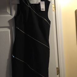M N G black / zipper dress NWT size 4