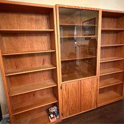 Solid Oak 3 piece shelves