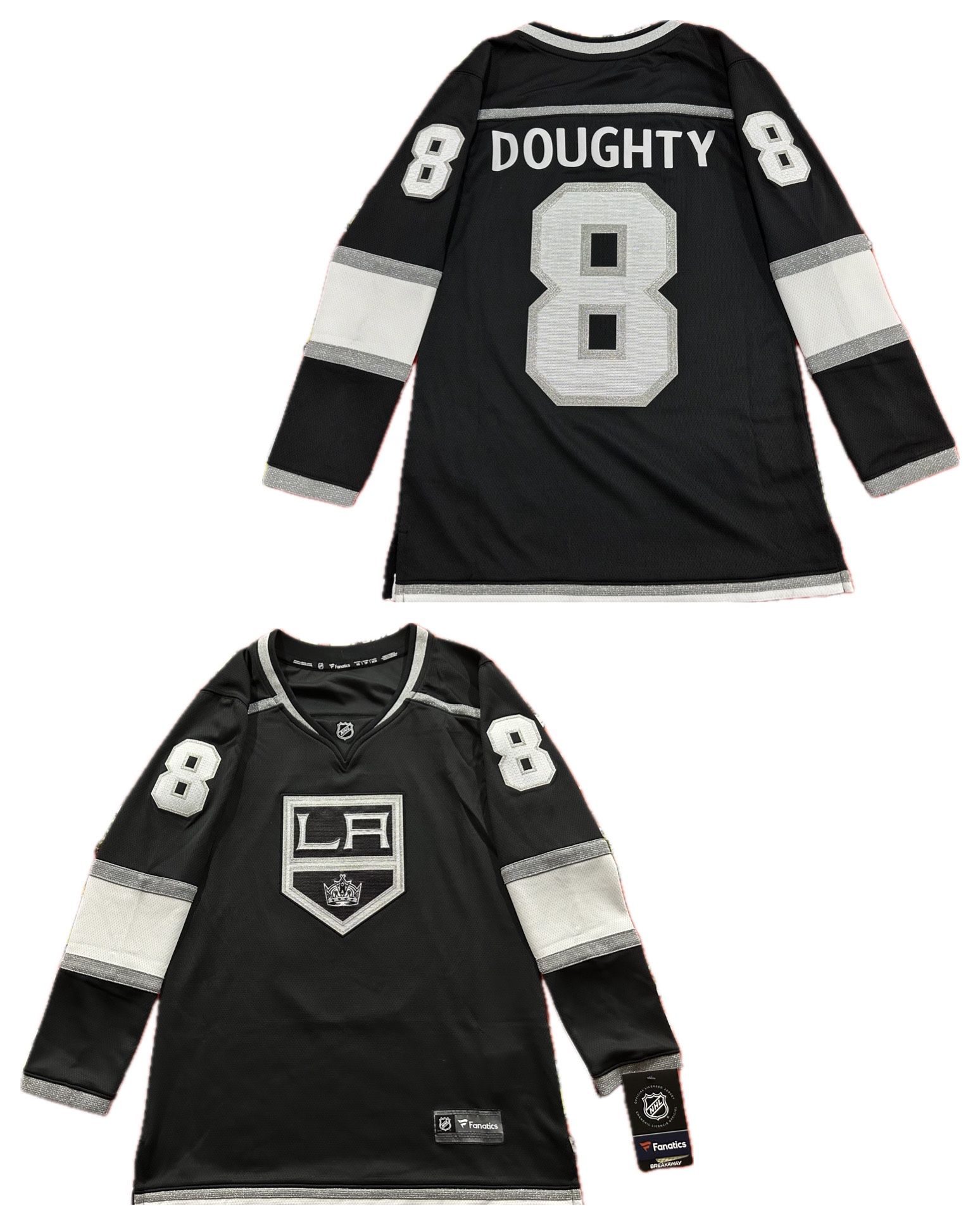 Fanatics Los Angeles Kings Drew Doughty #8 Embroidered Black