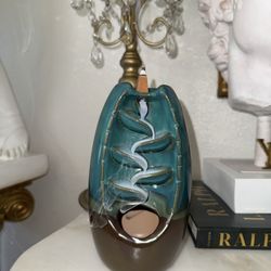 Ceramic incense backflow fountain