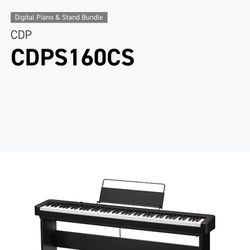 Piano, Stand, Bench Combo This bundle includes the CDP-S160BK digital piano and CS-44 stand