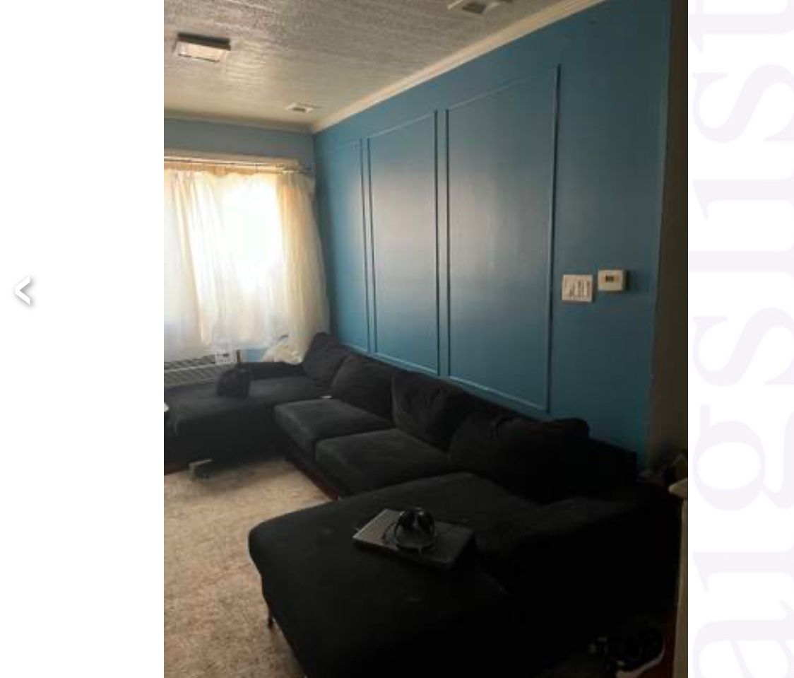 Black Suede Sectional