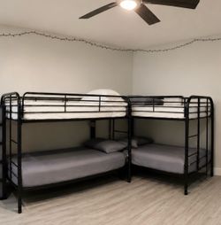 Twin Bunk beds w/mattresses (2 sets avail.)