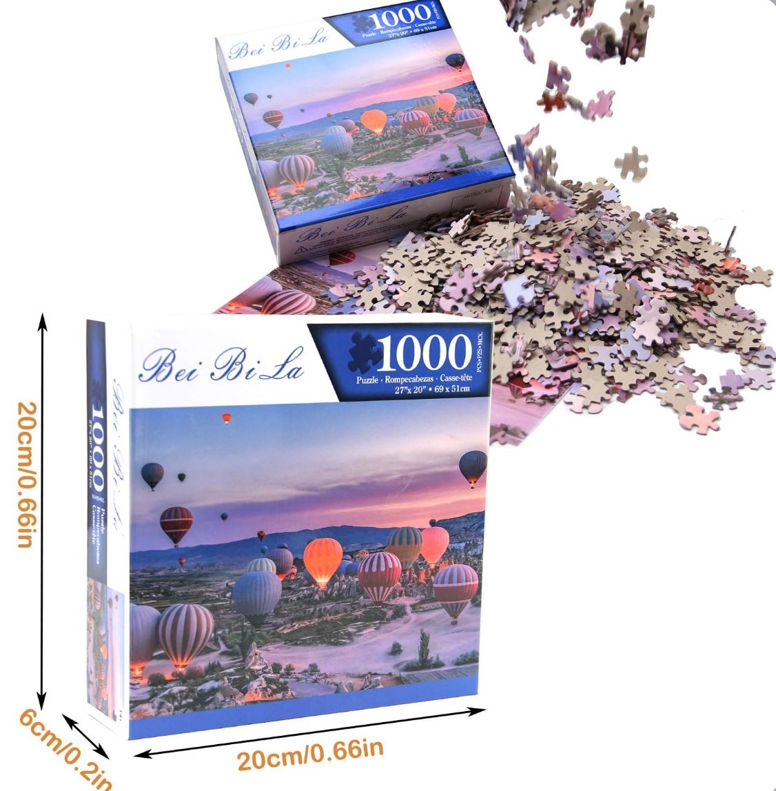 Balloon Jigsaw Puzzles 1000 Pieces for Adults Turkey Cappadocia 1000 Piece Jigsaw Puzzles for Adults