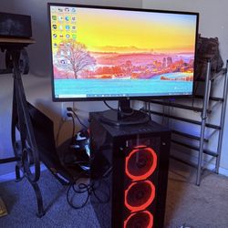 Gaming Computer with Monitor 