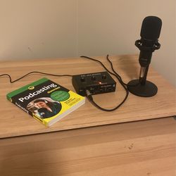 XLR Microphone with USB Mixer (Free Podcasting Book With Purchase)