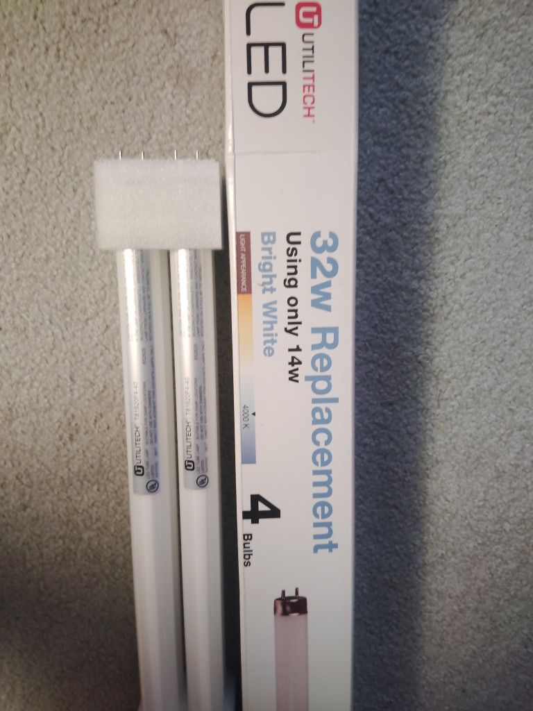 T8 LED Linear 48" Florescent Replacement Bulbs Twin Pin Connector